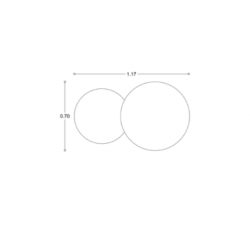 Κρεμαστός Καθρέπτης Double Eye 117X70 εκ. χωρίς Led